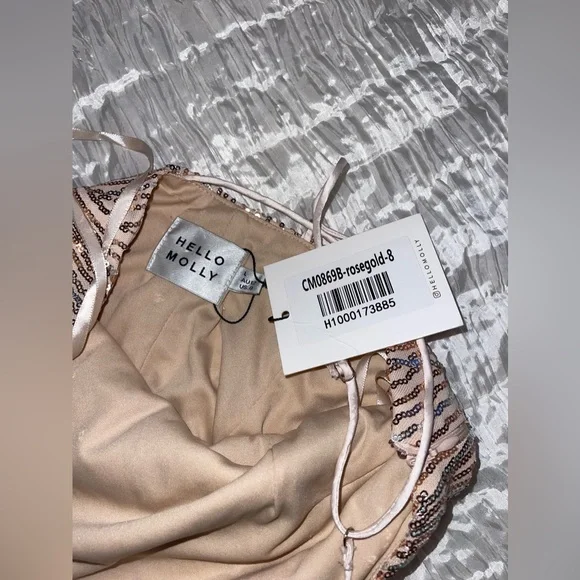 NWT ๐HOST PICK๐ Hello Molly sequin Dress sz L๐ฅณ๐ - Picture 15 of 16